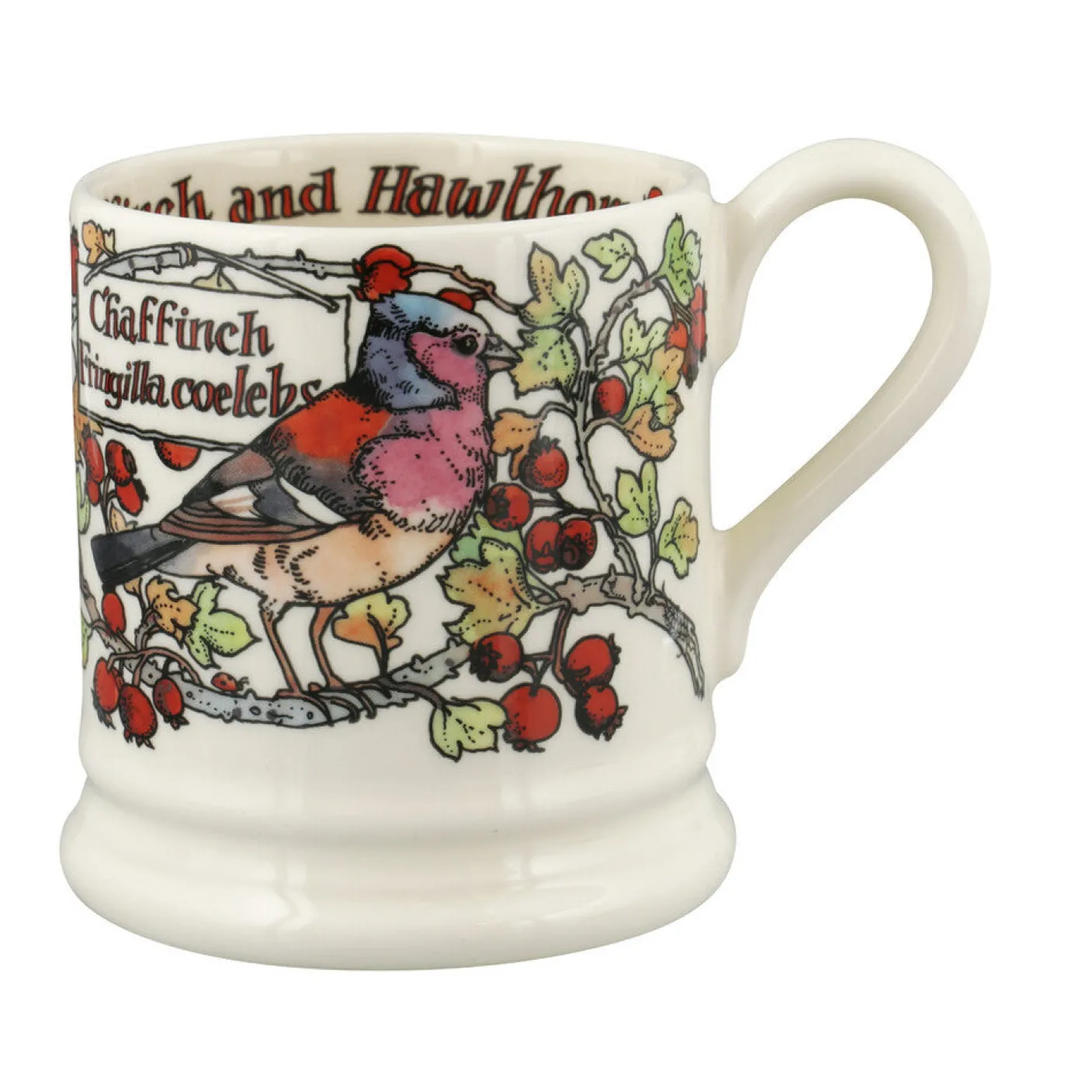 Birds In The Hedgerow Hawthorn & Chaffinch 1/2 Pint Mug