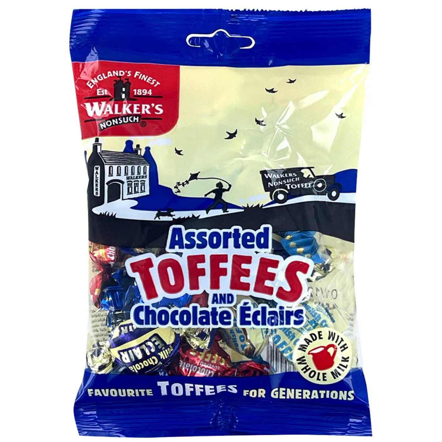 Walker's Assorted Toffees and Chocolate Eclairs