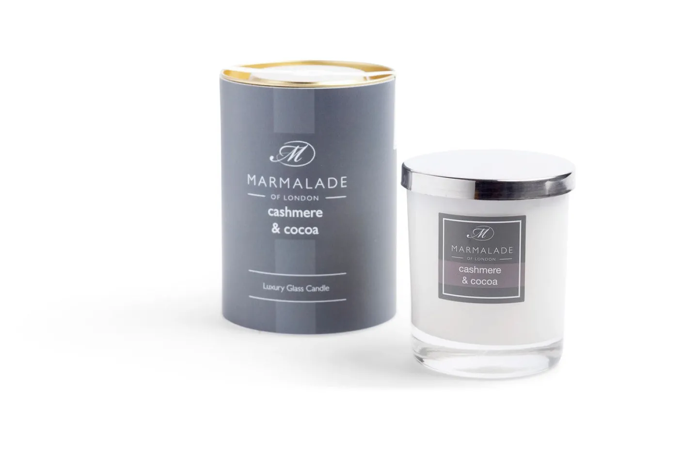 Cashmere & Cocoa Glass Candle