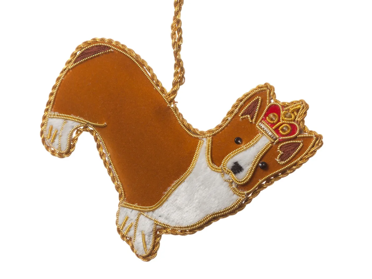 Corgi with Crown Decoration