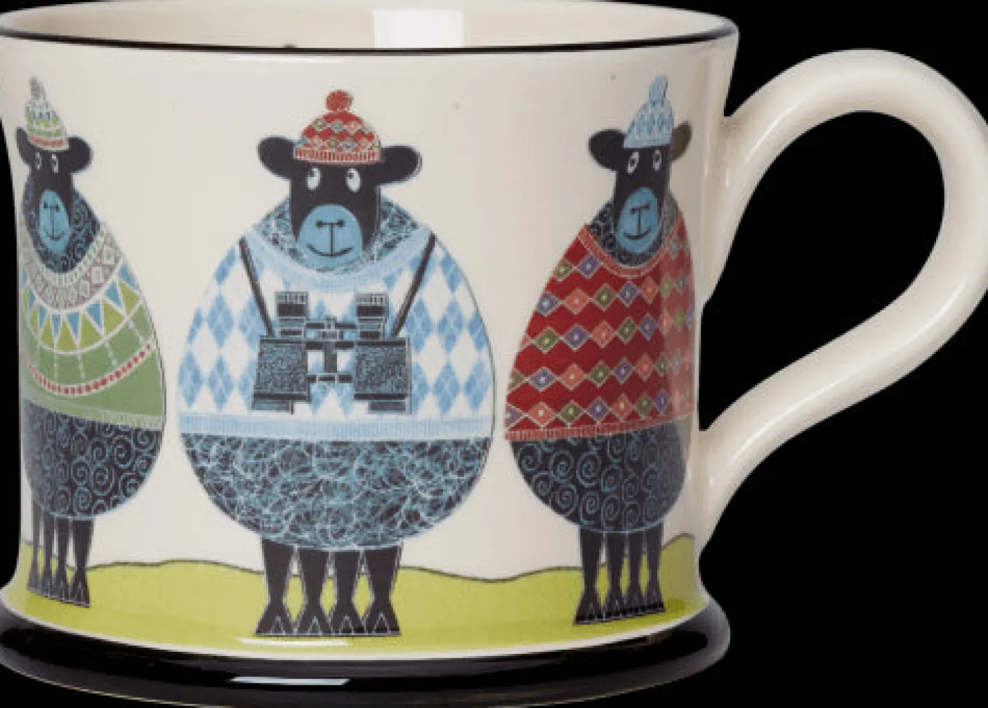 Woolly Ramblers Mug by Moorland Pottery