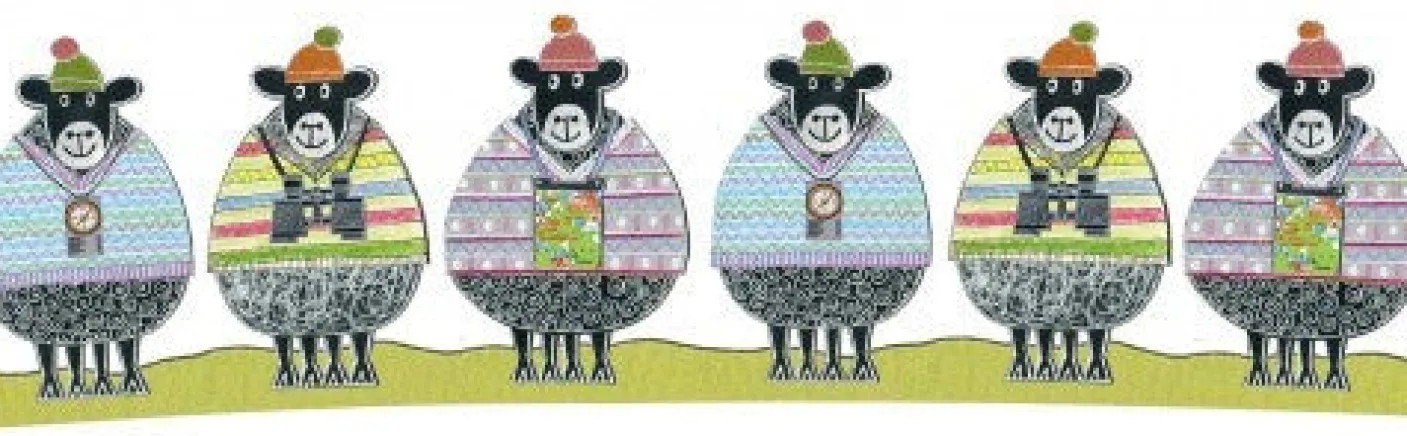 Woolly Ramblers Mug by Moorland Pottery