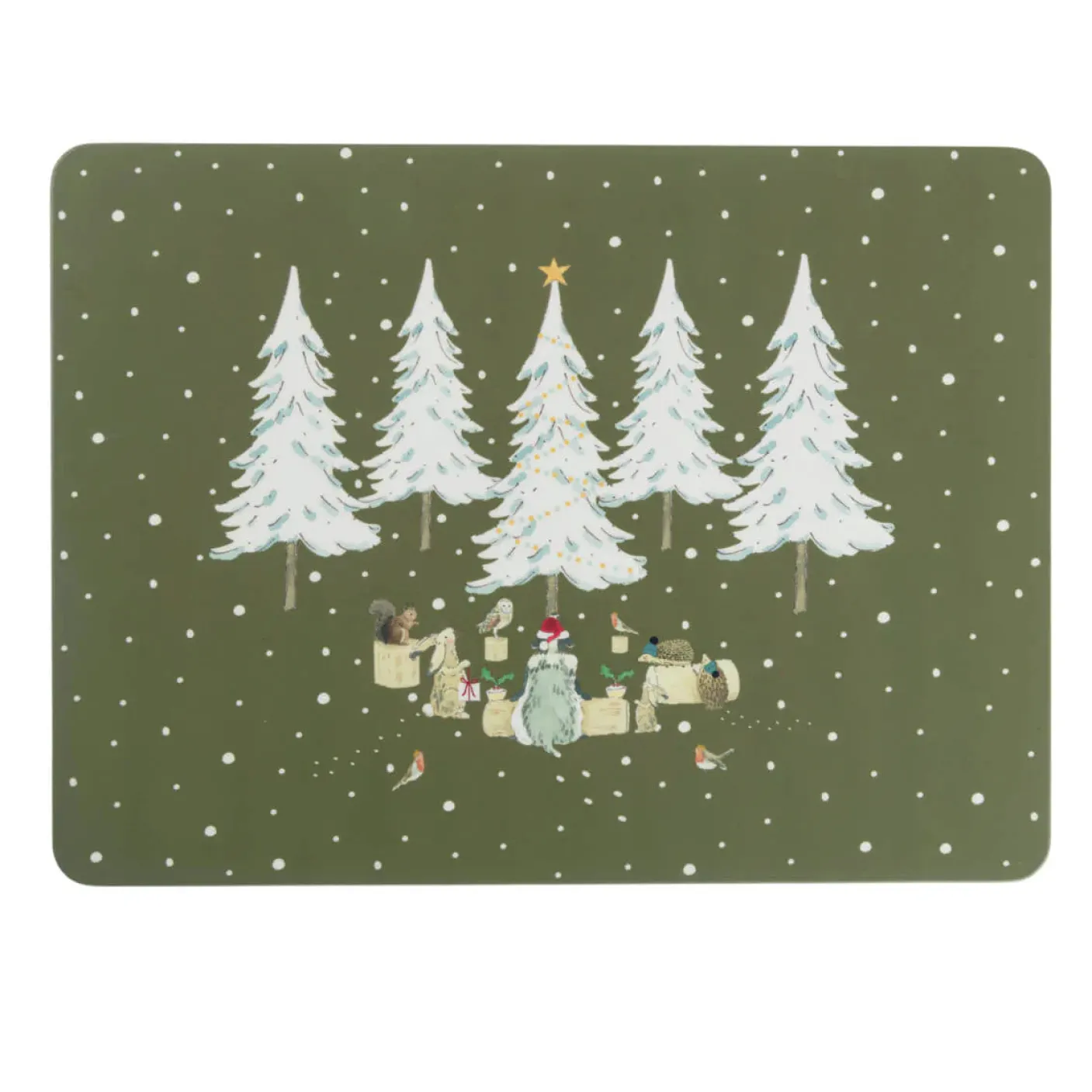 Festive Forest Placemats- Set of 4