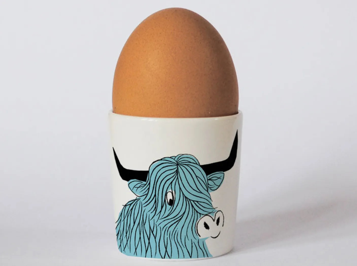 Happiness Highland Cow Egg Cup