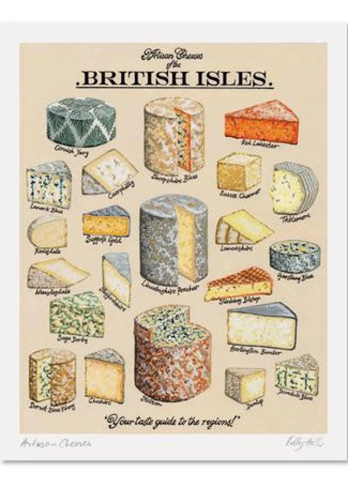 Kelly Hall Artisan Cheeses Print
