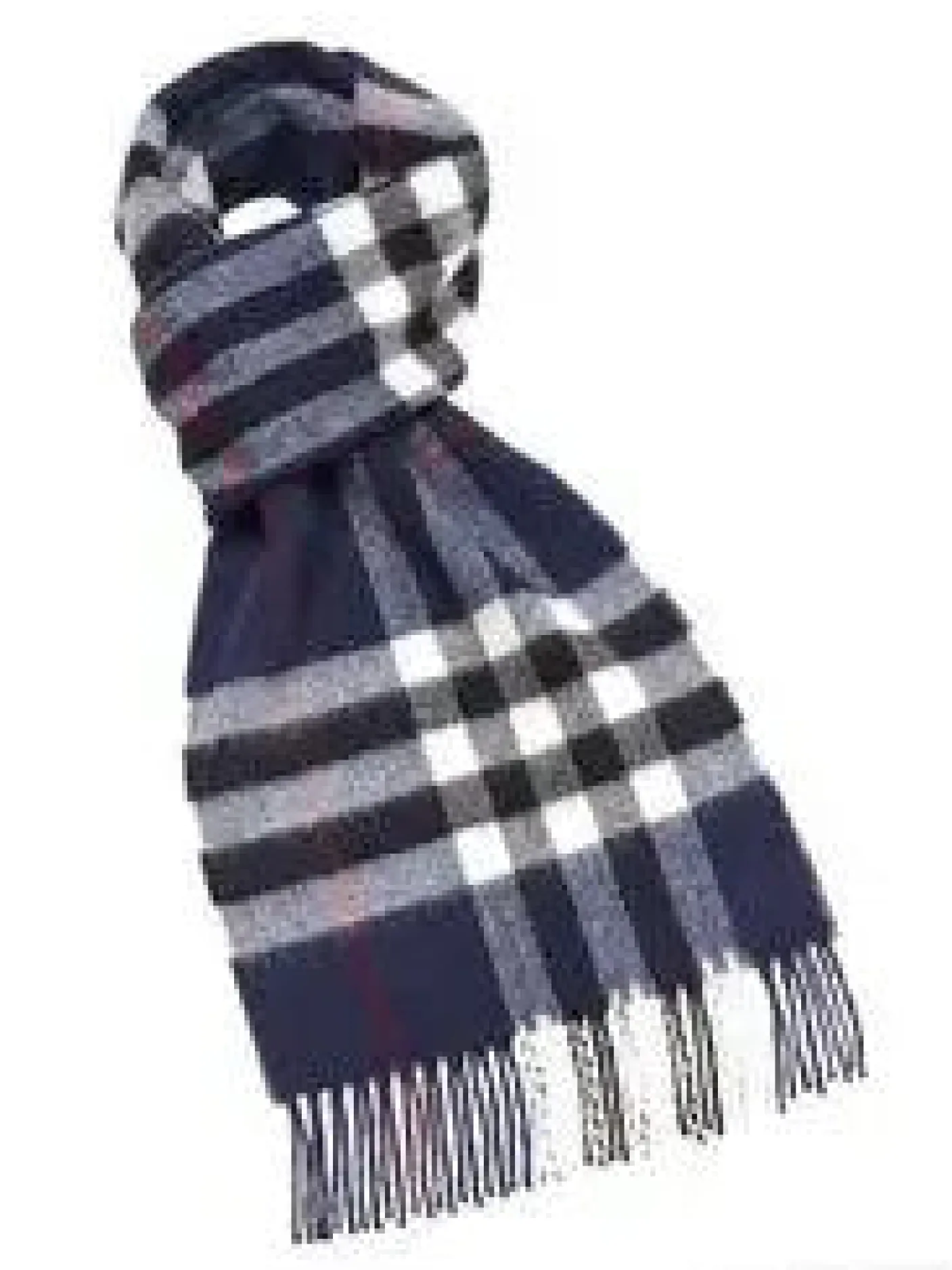 Luxury Westminster Navy Merino Lambswool Scarf
