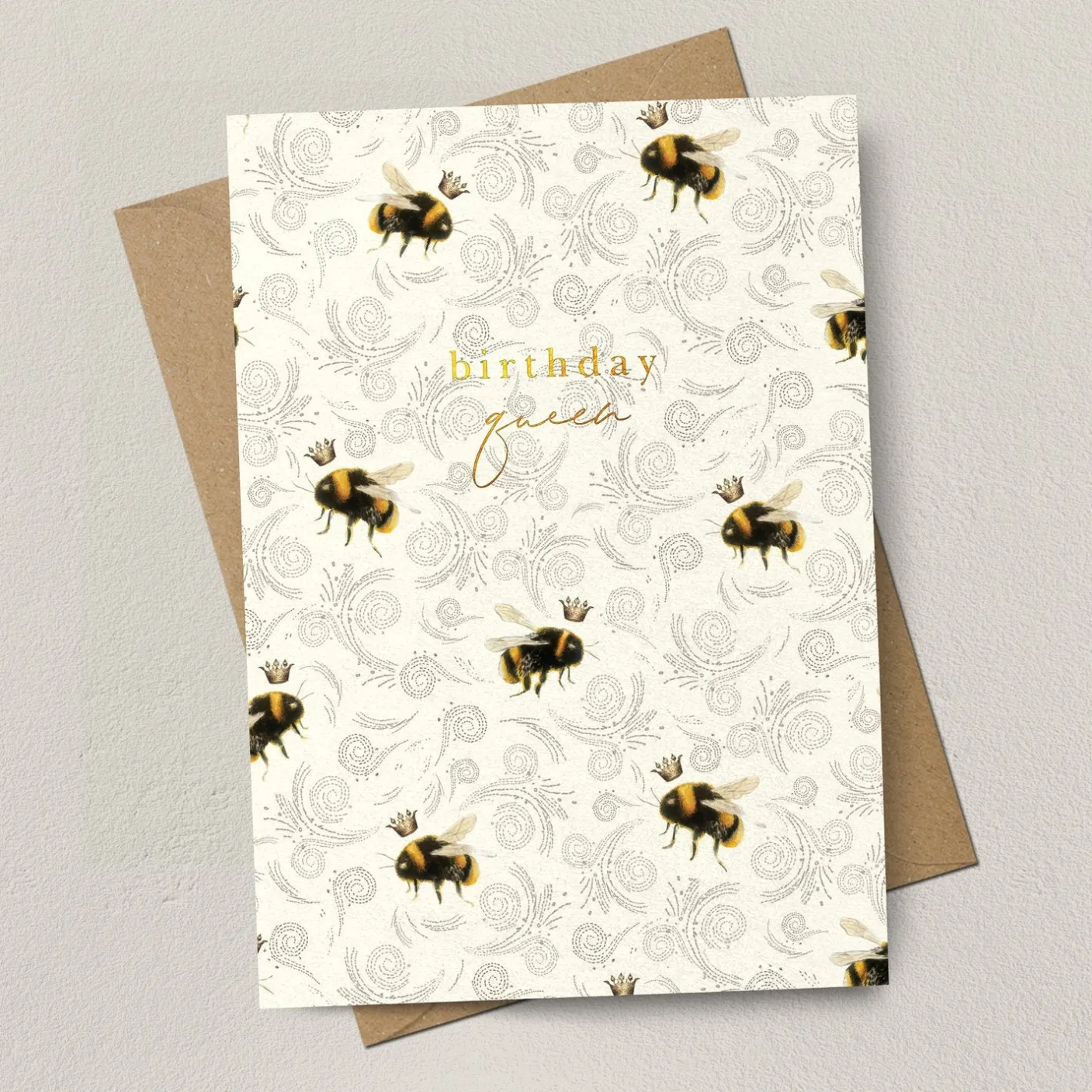 Birthday Queen Bee Repeat Greeting Card