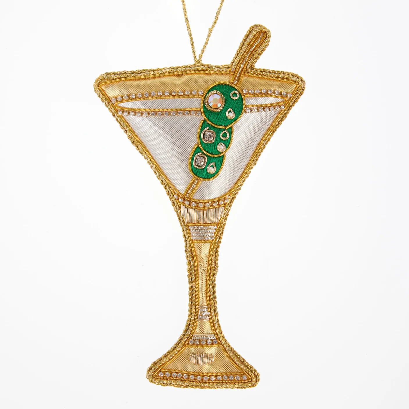 Martini Glass with Olive Decoration by Tinker Tailor London