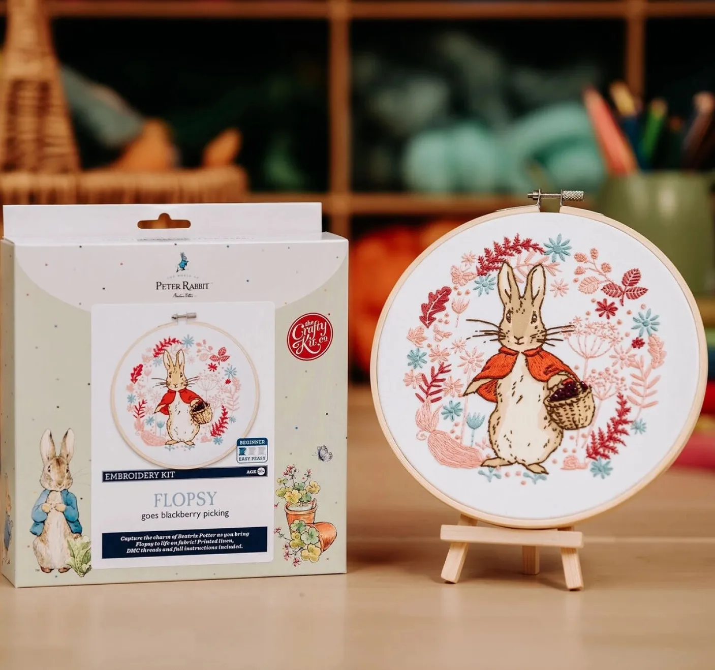 Flopsy Goes Blackberry Picking Embroidery Kit