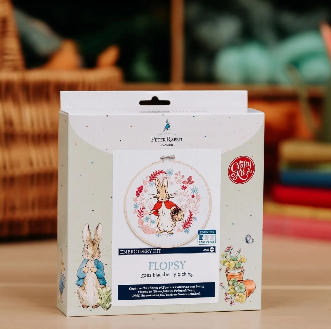 Flopsy Goes Blackberry Picking Embroidery Kit