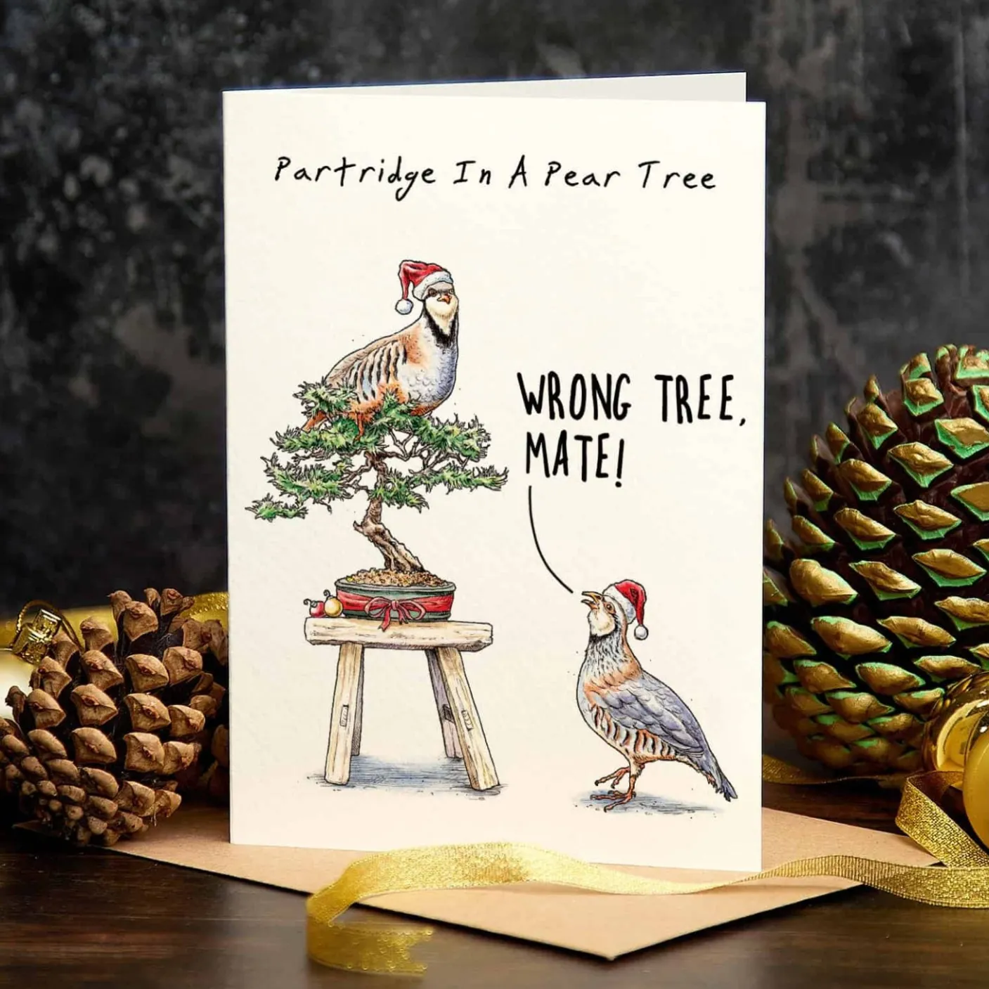 Partridge in a Pear Tree Christmas Greetings Card