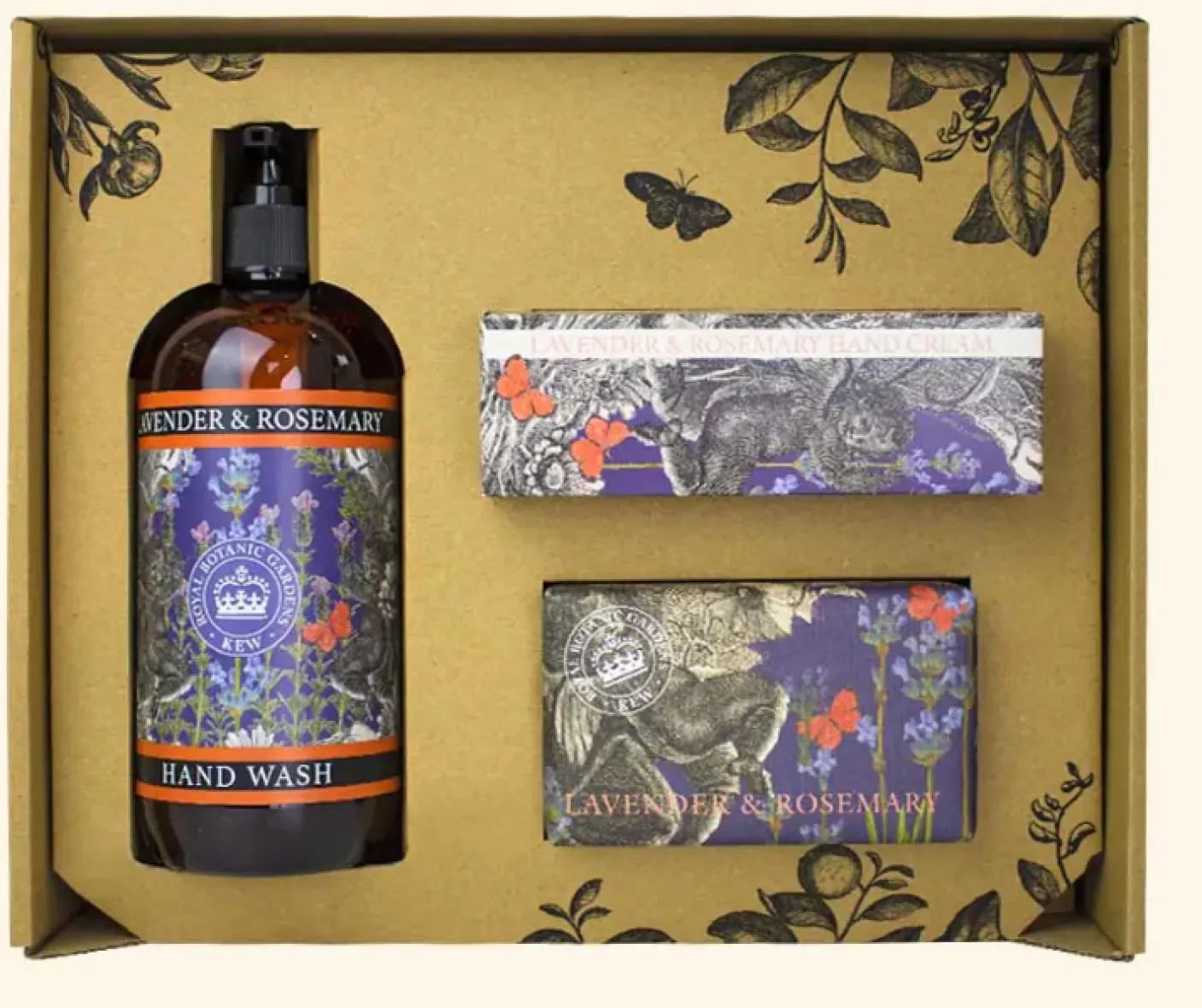 Kew Gardens Lavender & Rosemary Essential Hand Care Gift Box