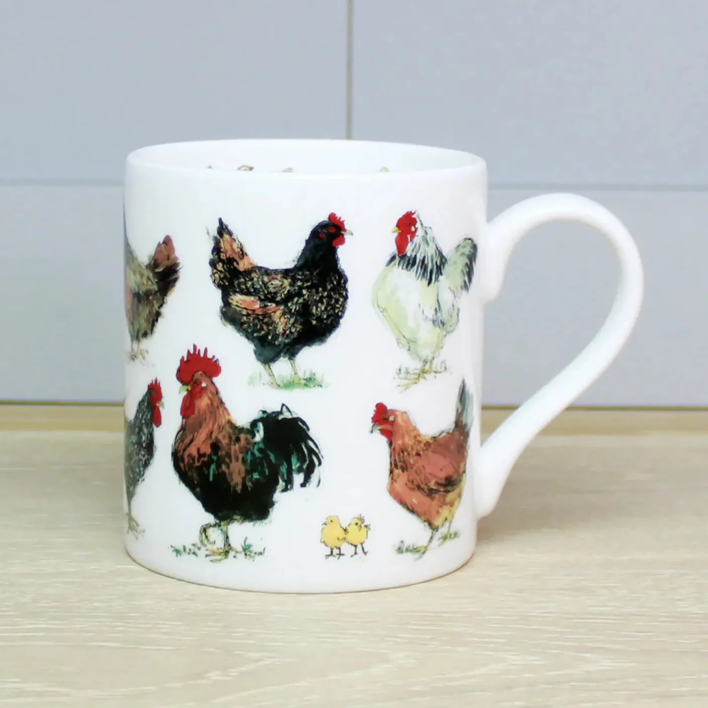 Chicken and Egg Bone China Mug
