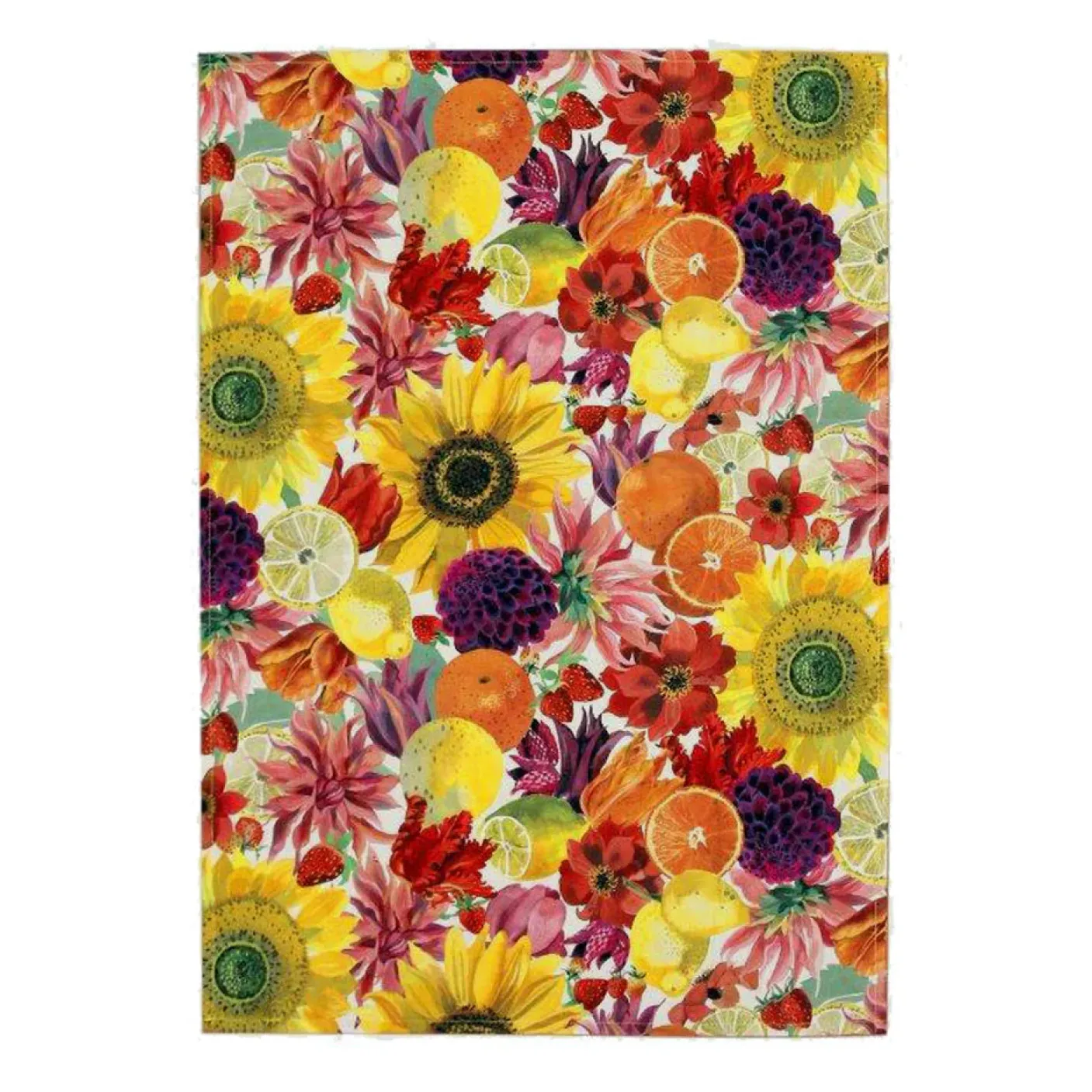 Fruit and Flowers Tea Towel