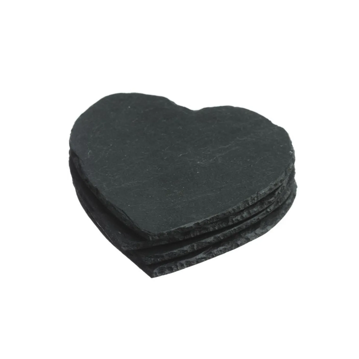Heart Slate Coasters- Set of 4