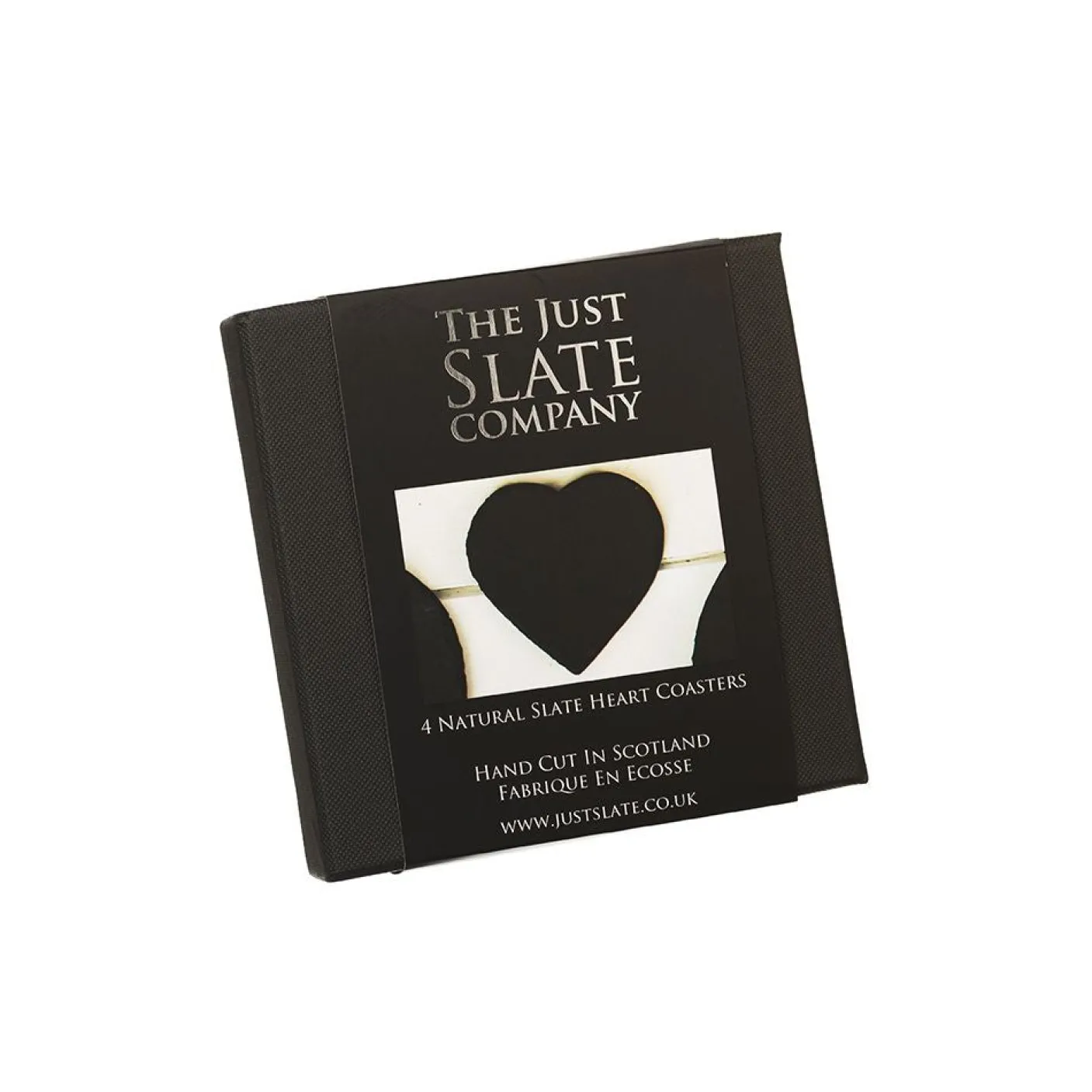 Heart Slate Coasters- Set of 4
