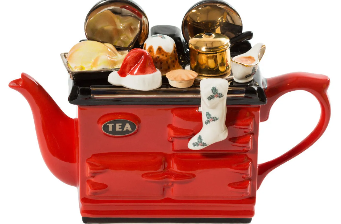 Christmas Large Aga Teapot - Red