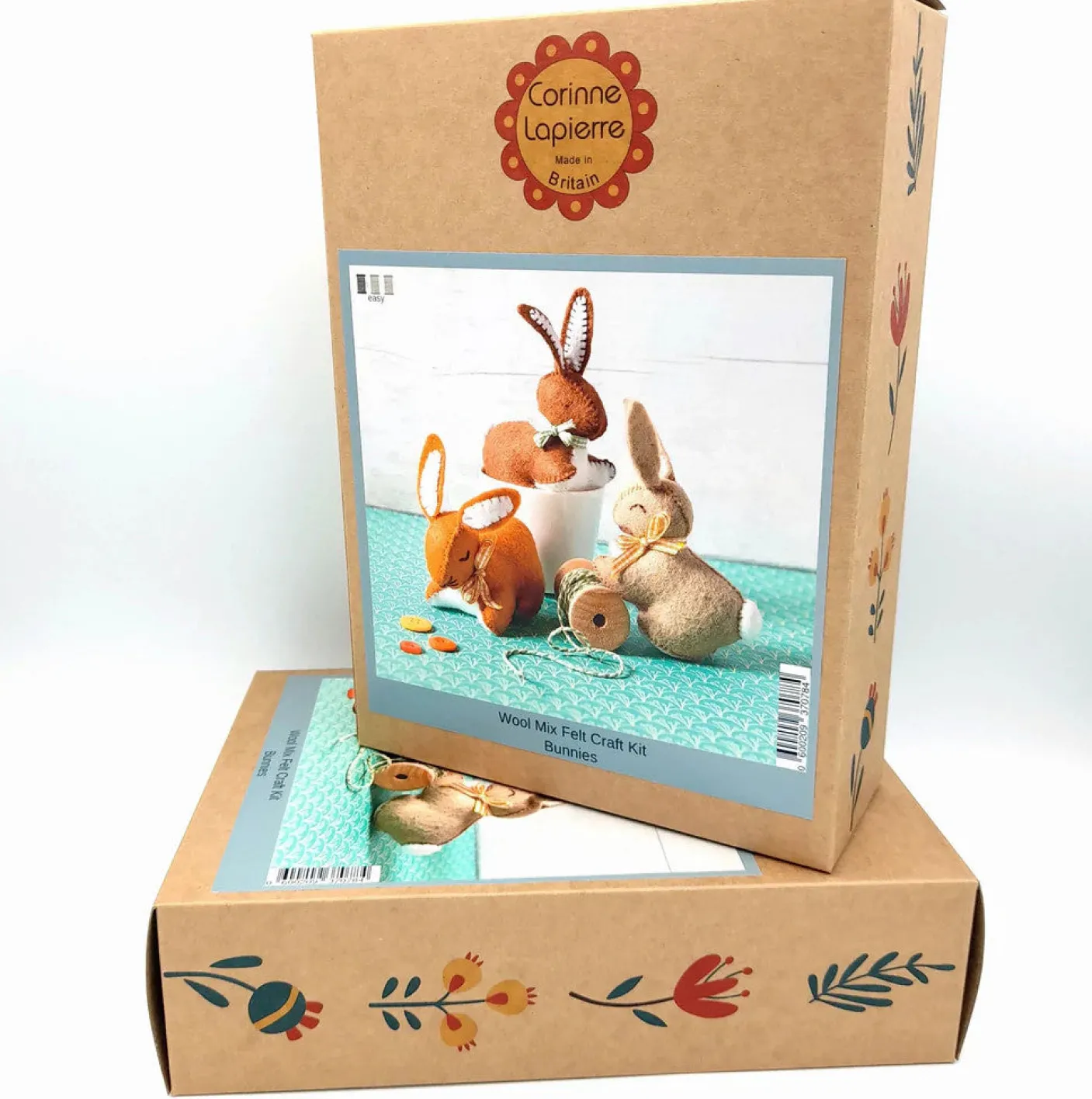 Bunnies Wool Mix Felt Craft Kit