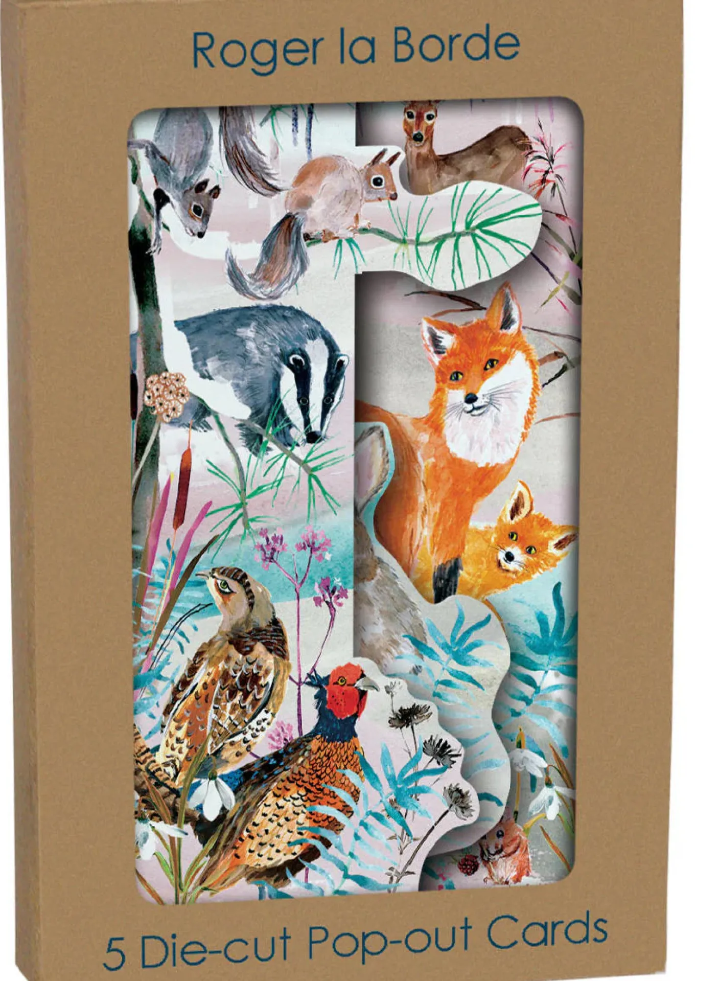 Wild Winter's Song Fox Tri-fold Card Pack
