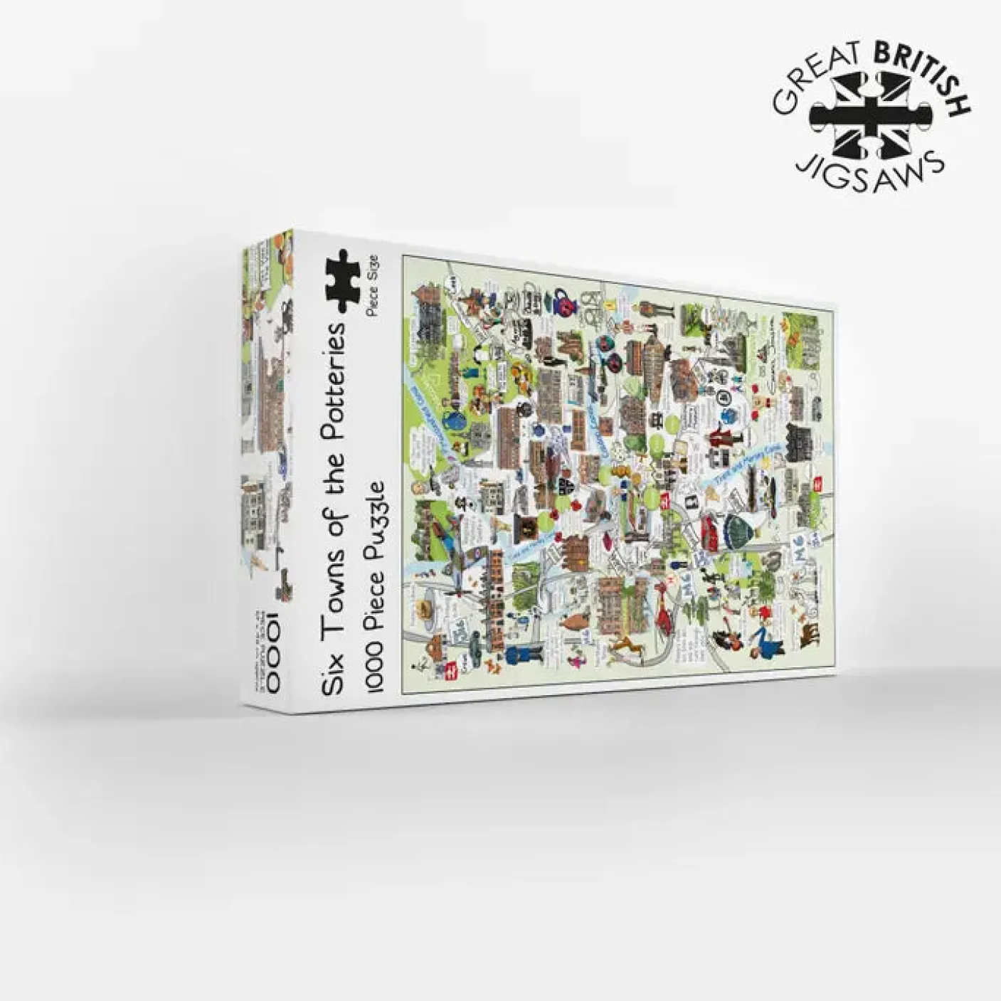 Six Towns of the Potteries 1000 Piece Jigsaw Puzzle