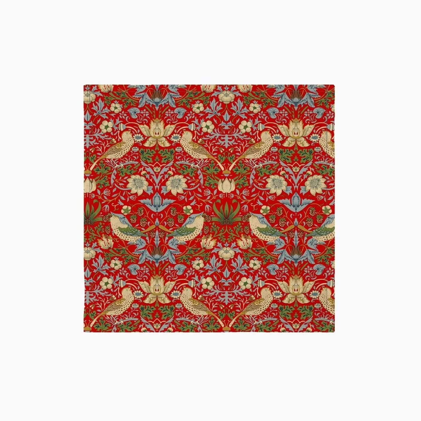 Strawberry Thief Red Napkins - Set of 4