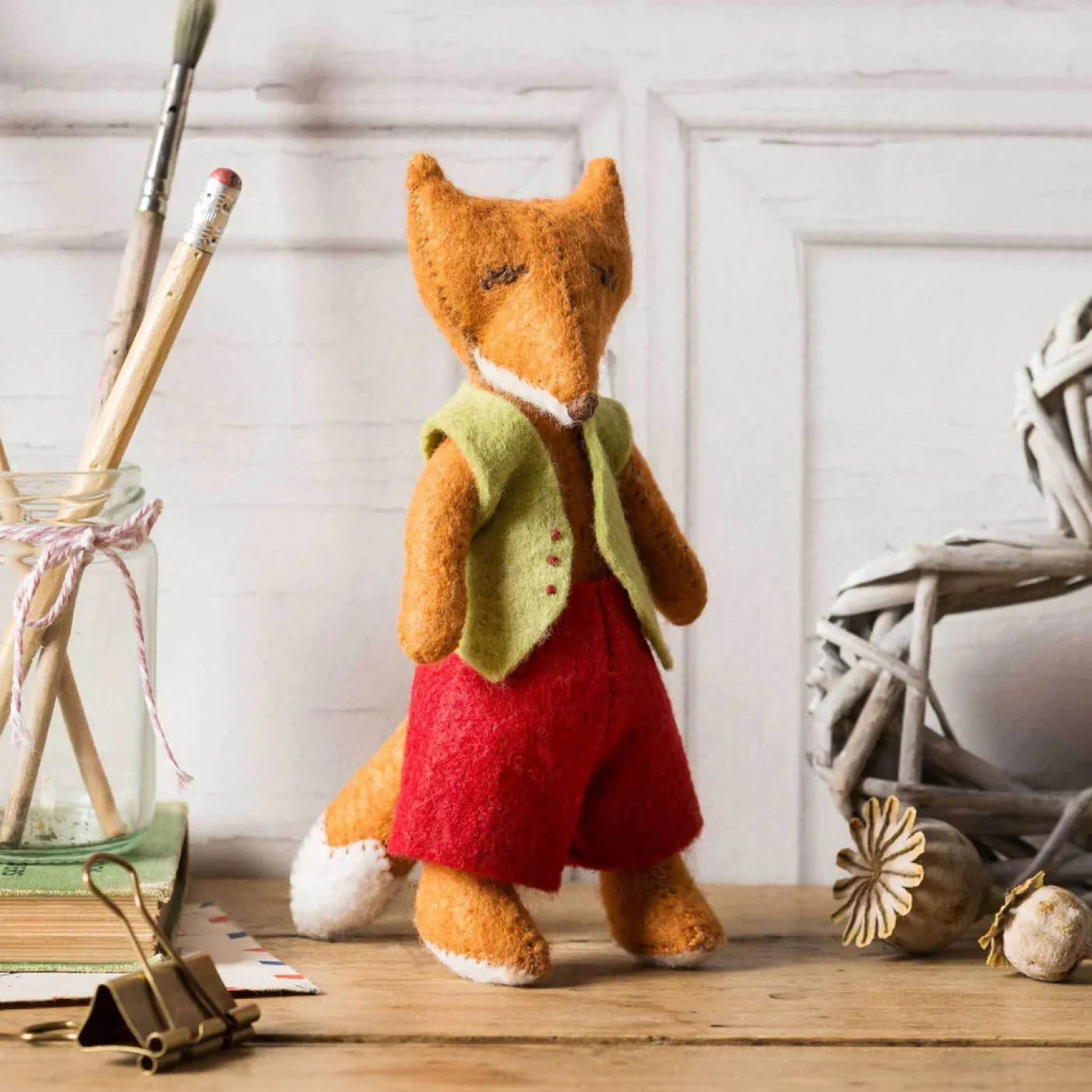 Fergus Fox Wool Mix Felt Craft Kit