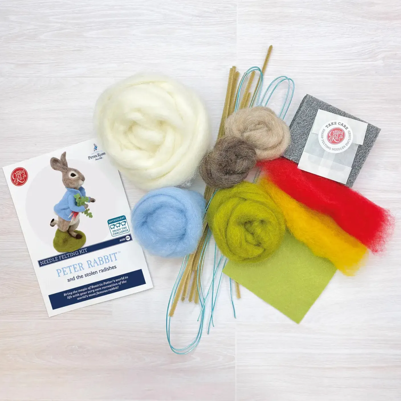 Peter Rabbit and the Stolen Radishes Needle Felting Craft Kit