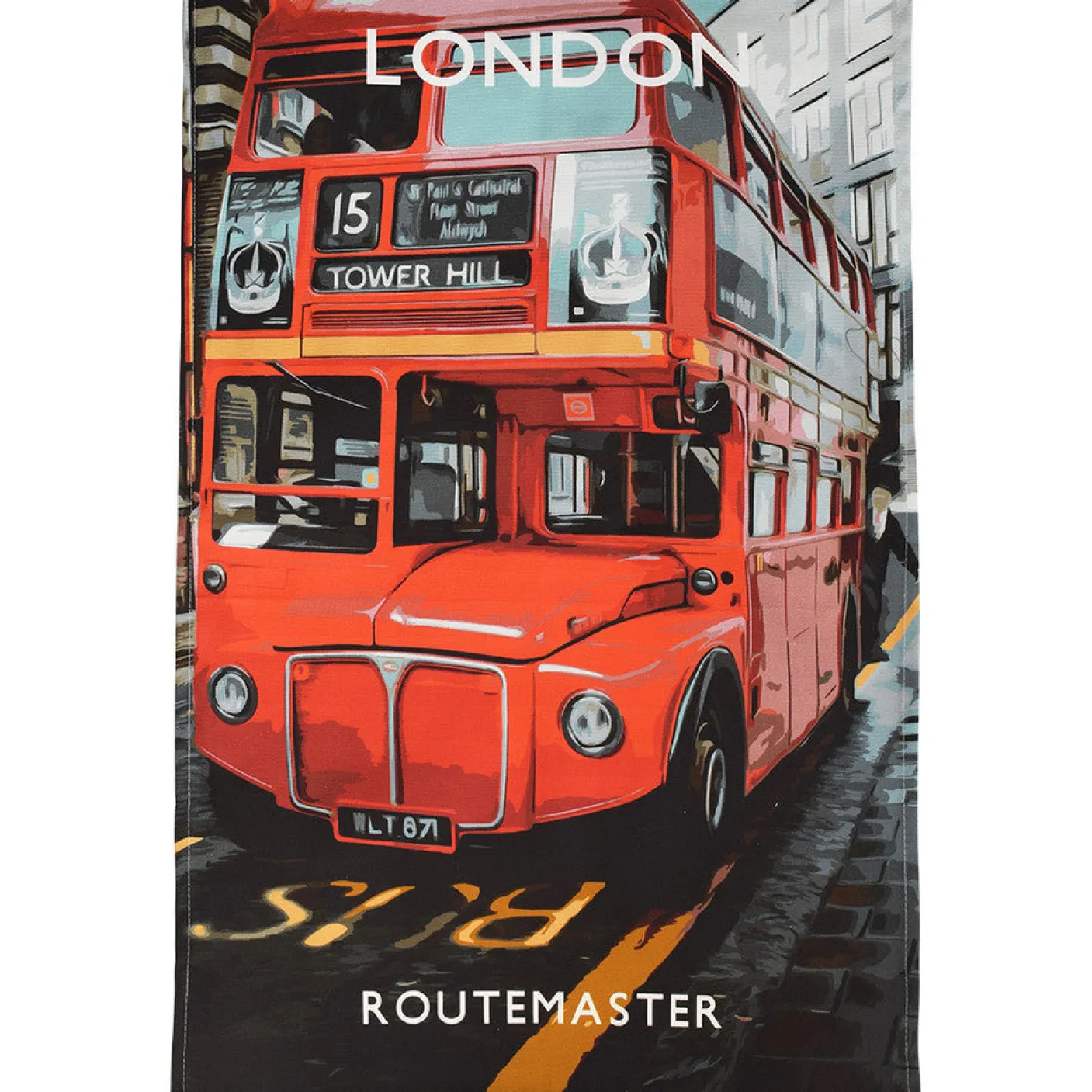 London - Traditional Routemaster Bus Tea Towel