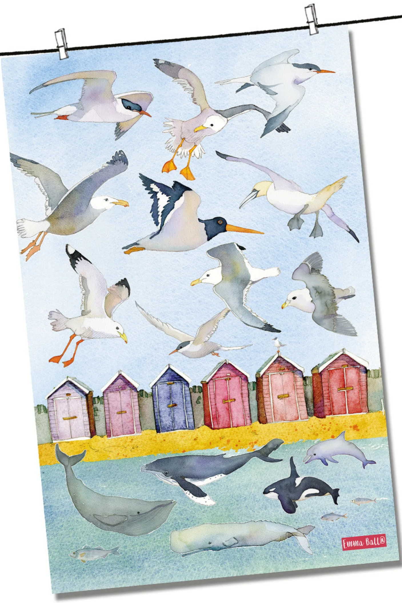 Sealife (Under the Sea) Tea Towel