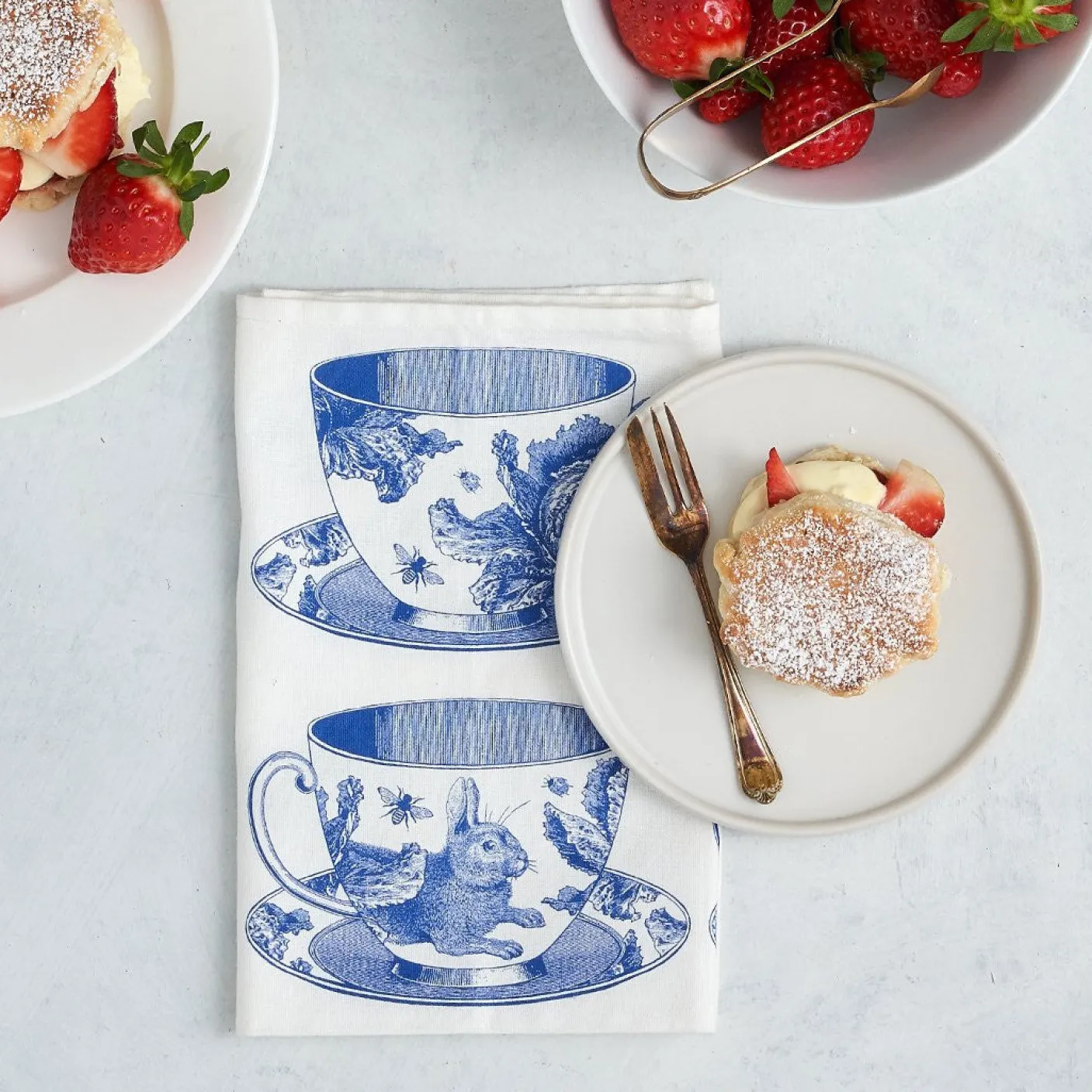 Teacup Set of 4 Napkins