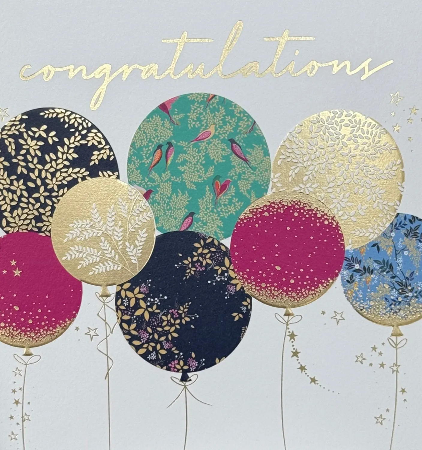 Sara Miller Congratulations Balloons Greeting Card