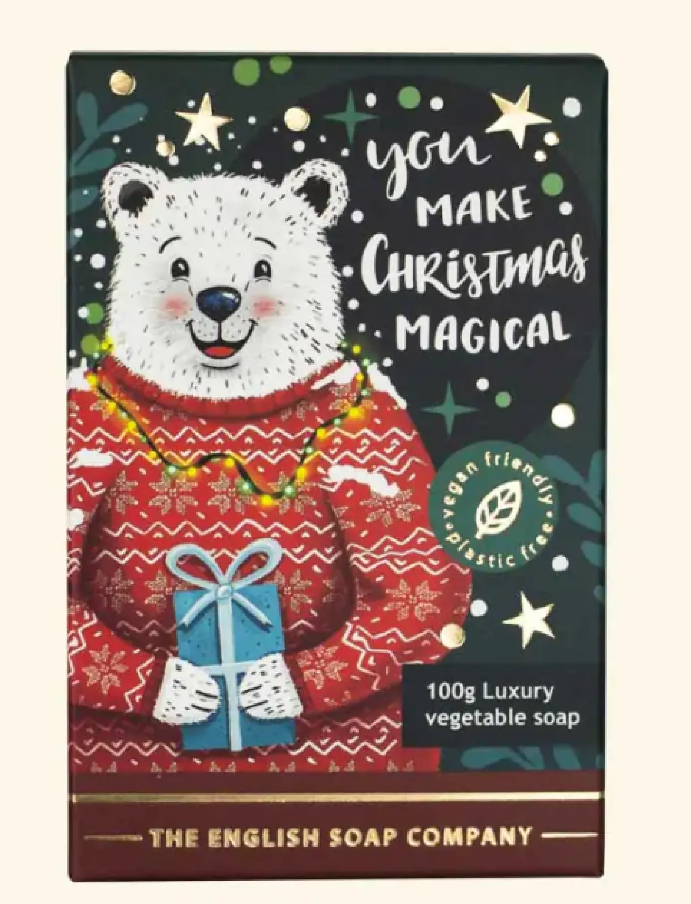 Christmas Polar Bear Mini Soap - 100g