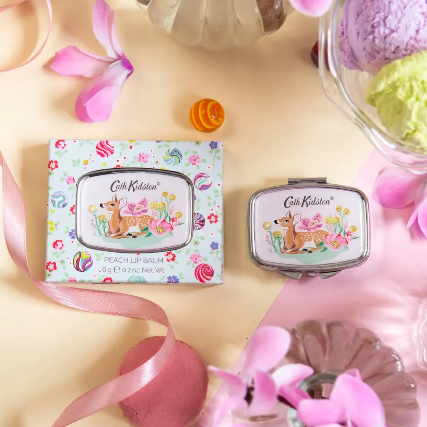 Cath Kidston Carnival Parade Mirror Compact Lip Balm