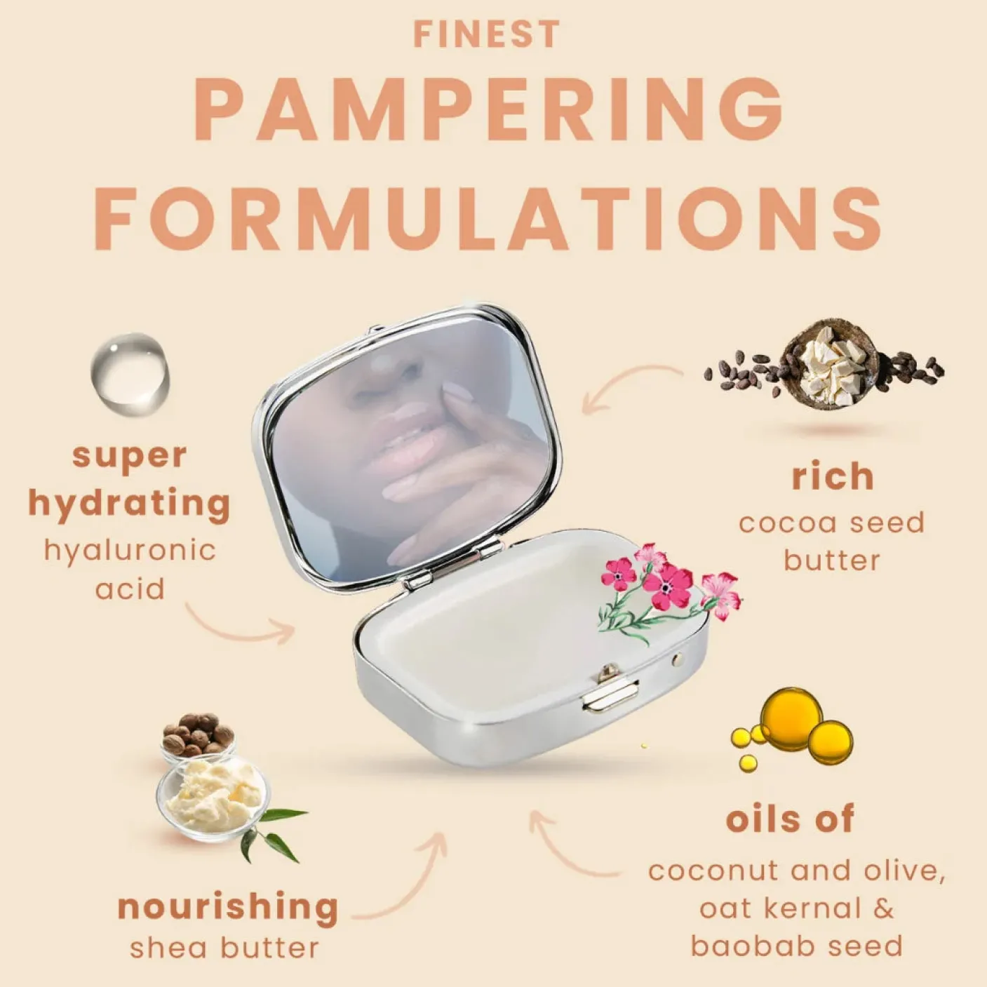 Cath Kidston Carnival Parade Mirror Compact Lip Balm