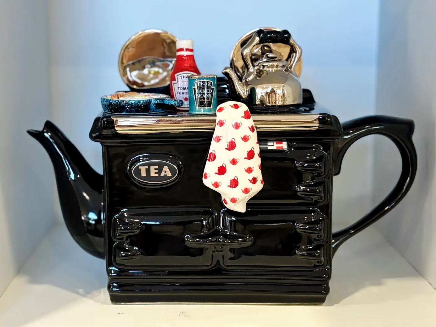 English Breakfast Large Aga Teapot - Black