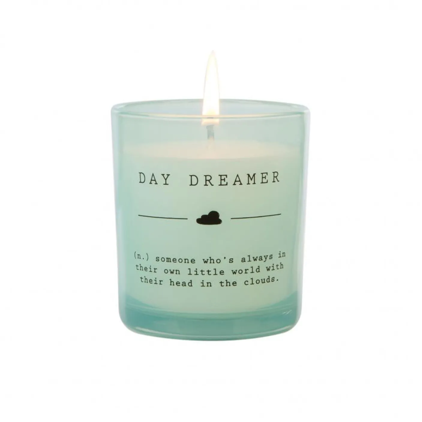 Dictionary Daydreamer Small Candle in Glass