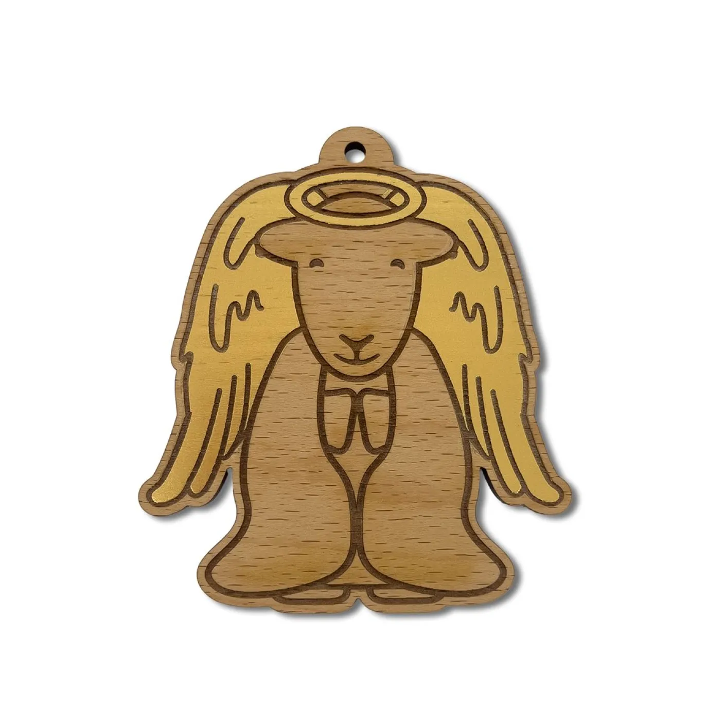 Herdy Angel Wooden Christmas Decoration