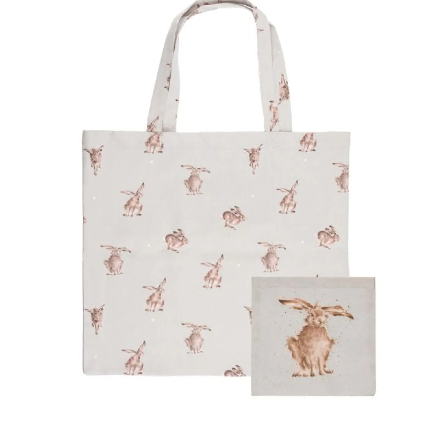 'Harebrained' Hare Foldable Shopping Bag