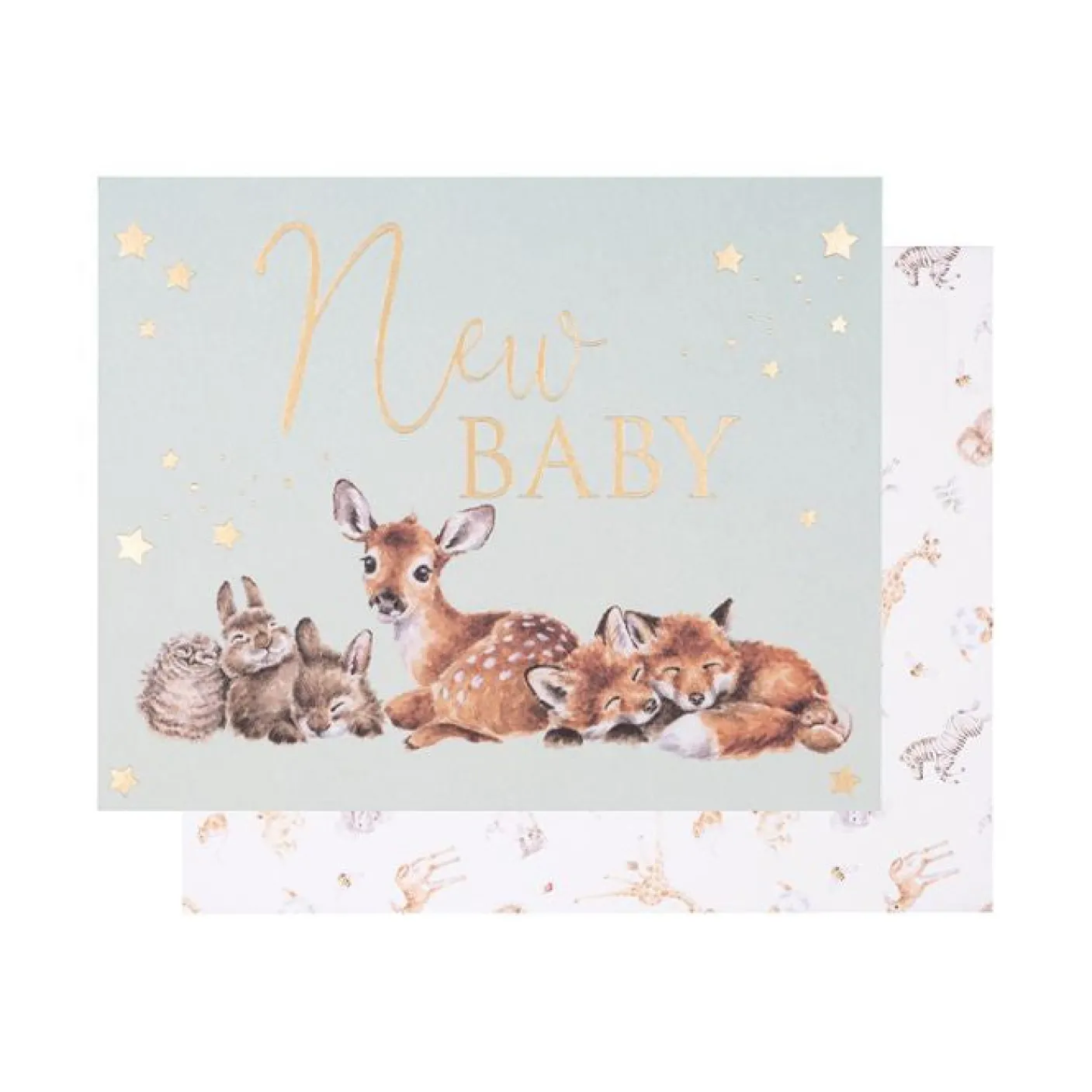 'Little Forest' New Baby Greetings Card