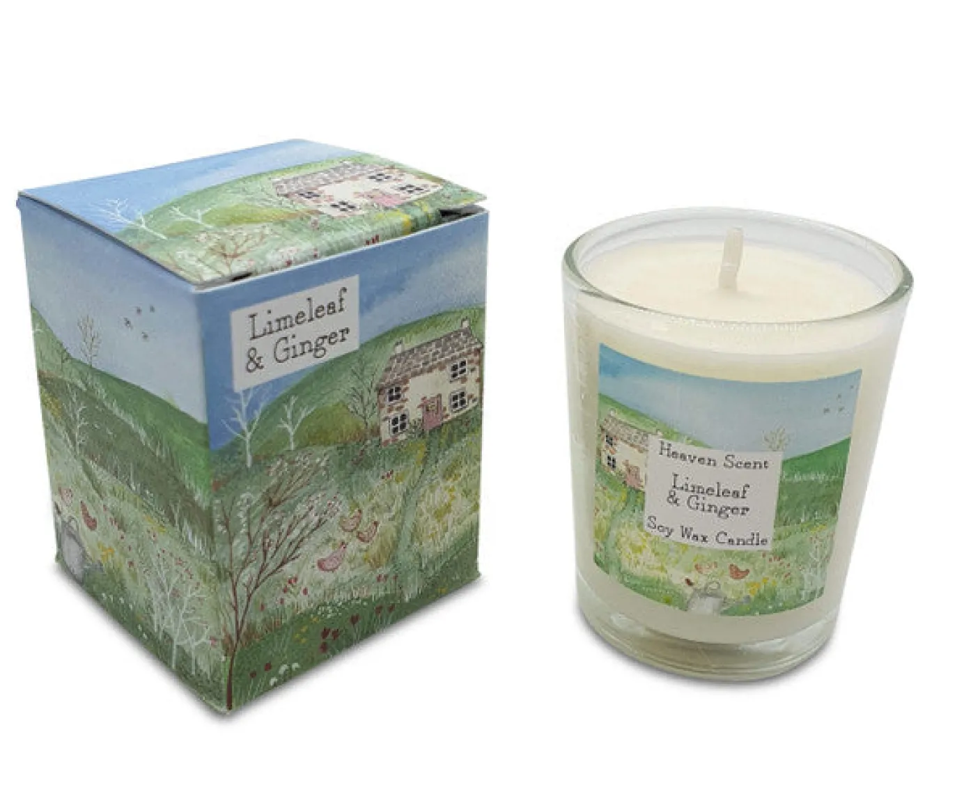 Stone Cottage- Limeleaf & Ginger Glass Candle