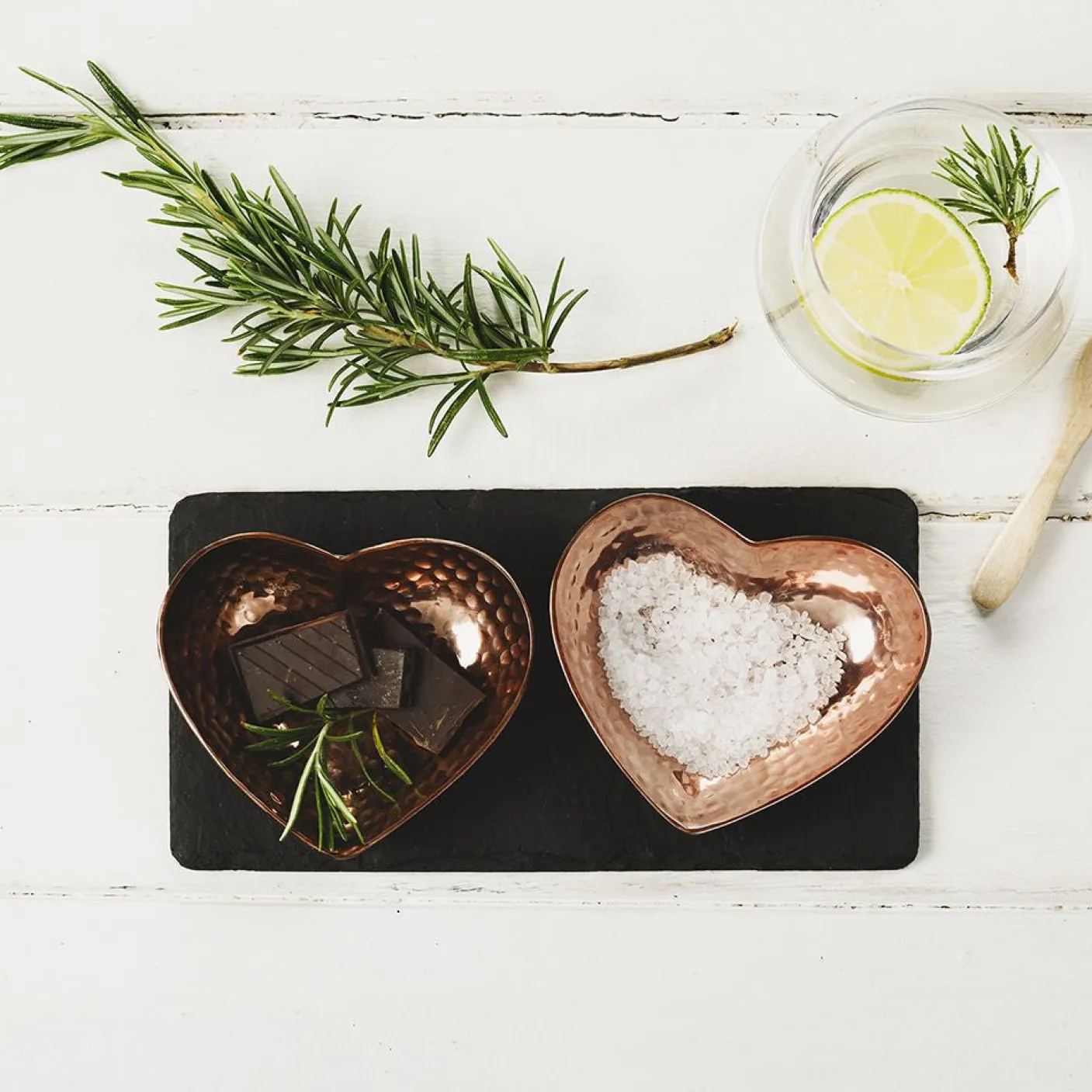 Heart Copper Serving Set