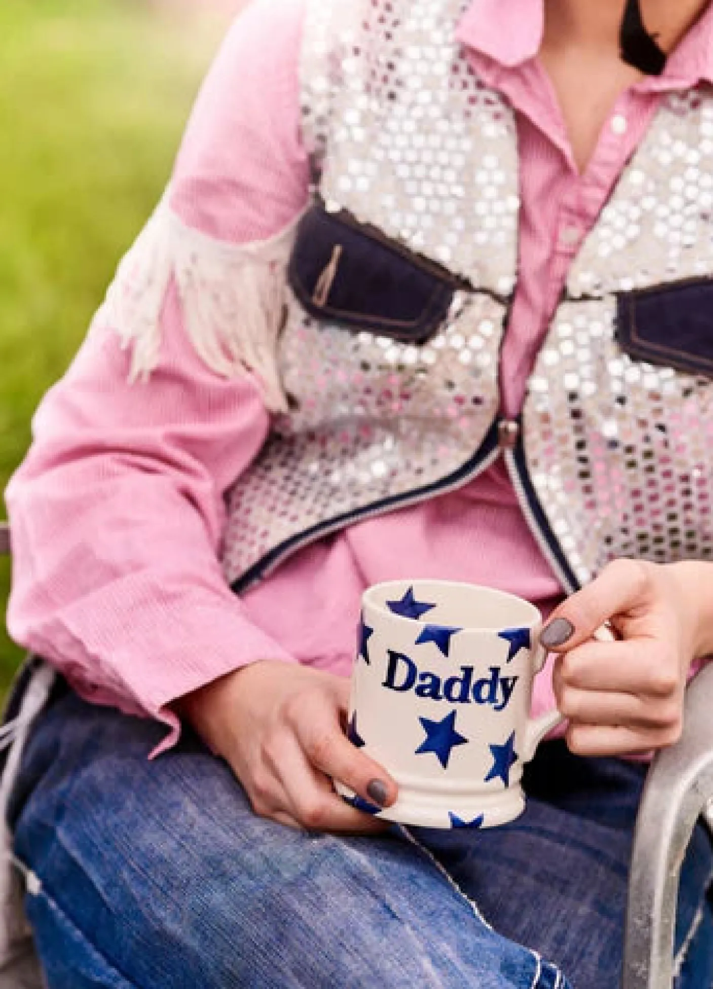 Blue Star Daddy 1/2 Pint Mug