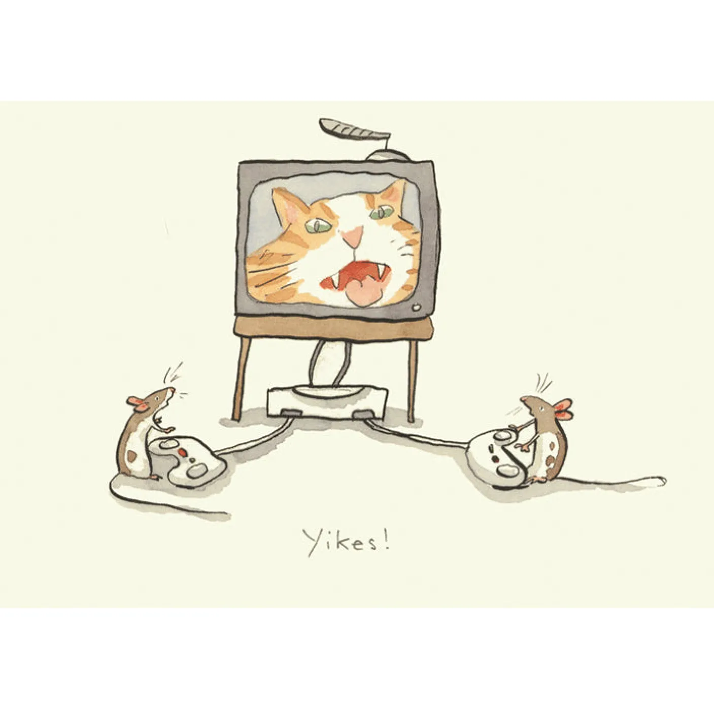 Yikes! Greetings Card