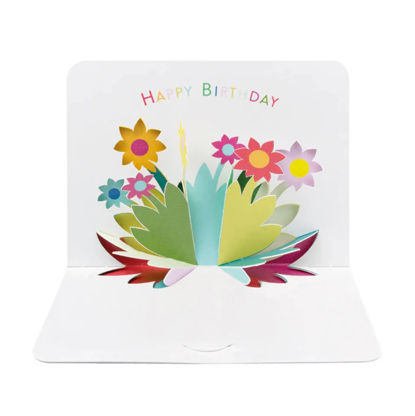 Birthday Flowers Pop Out Greeting Card