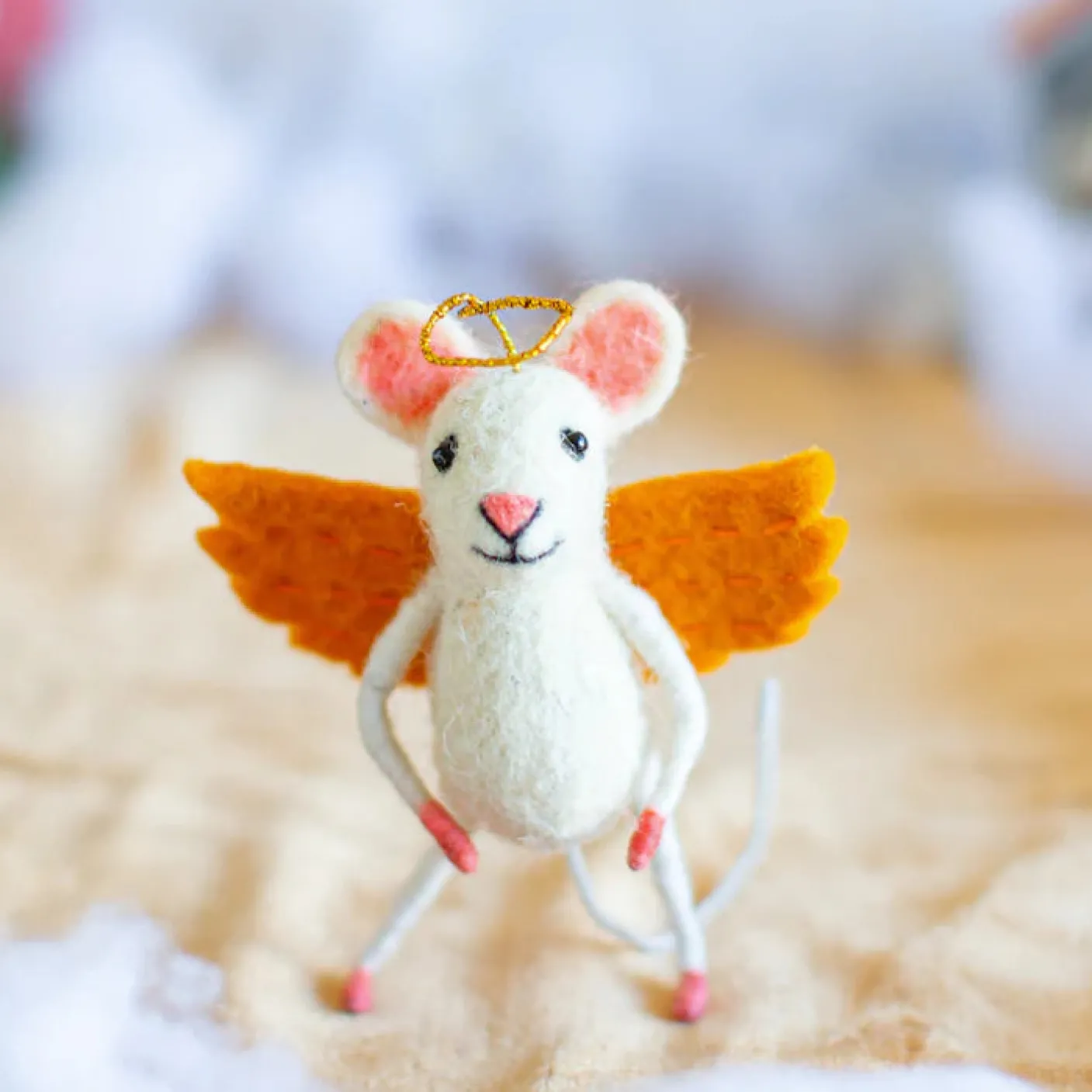 Angel Gabriel Mouse Felt Decoration