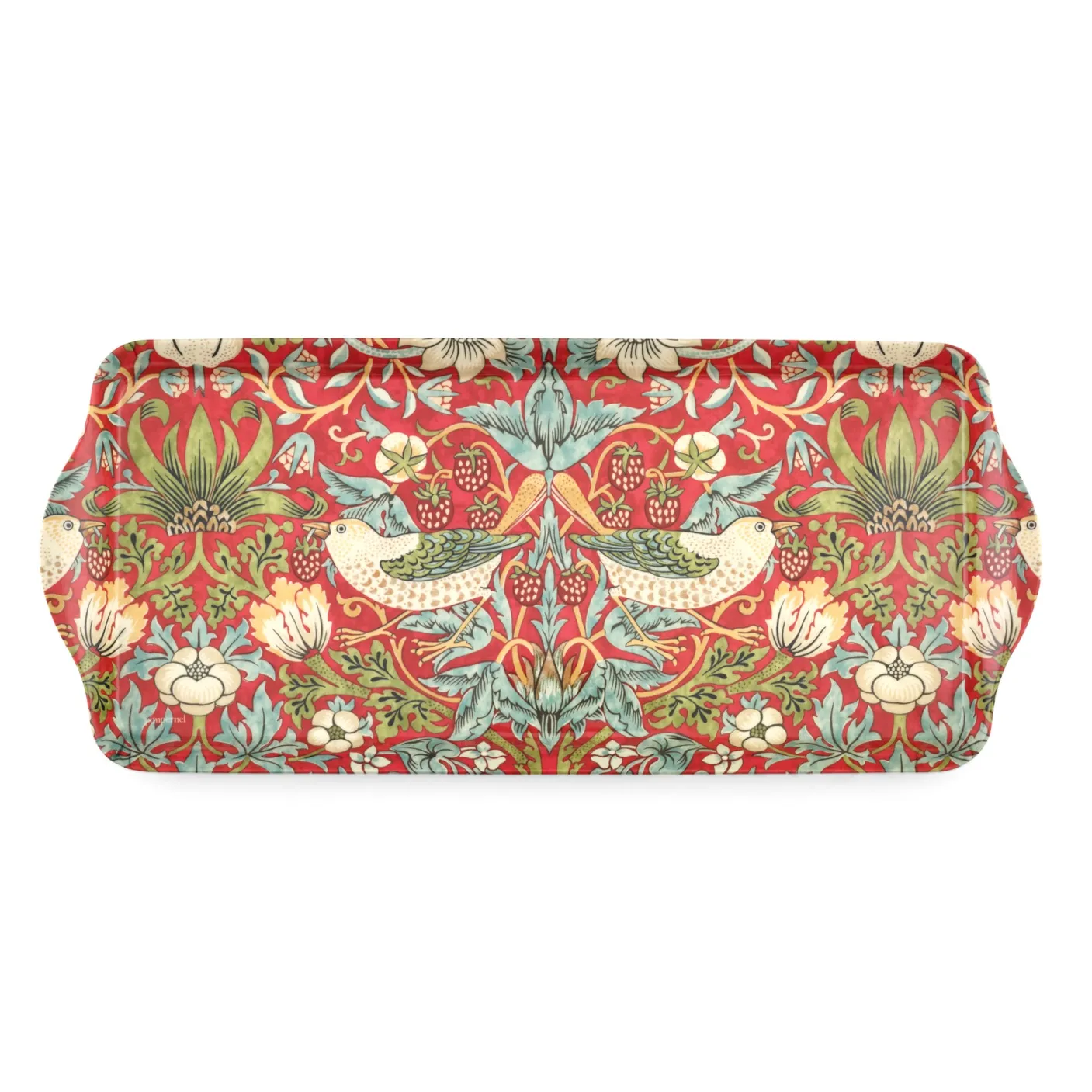 Pimpernel Strawberry Thief Red Melamine Sandwich Tray