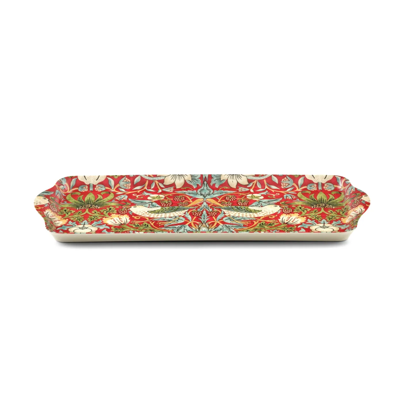 Pimpernel Strawberry Thief Red Melamine Sandwich Tray