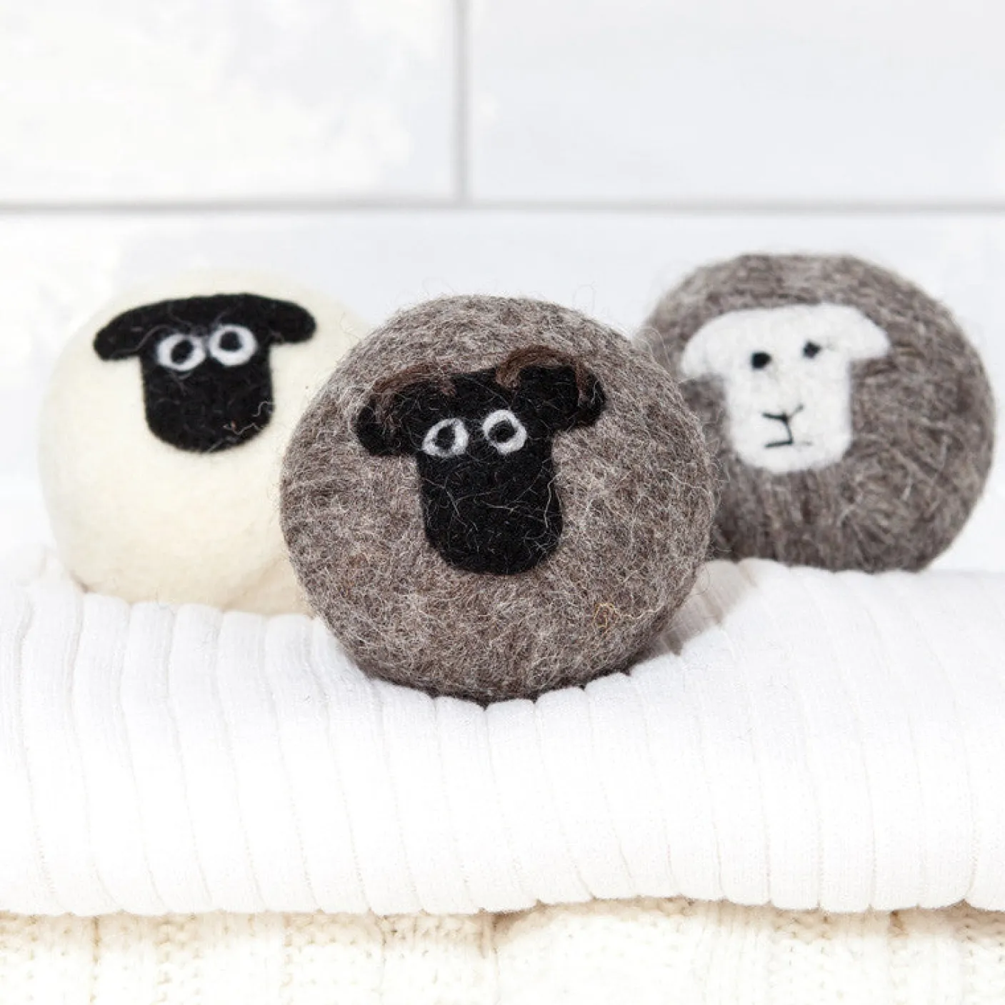 Little Beau Sheep Wool Dryer Balls - pack of 3