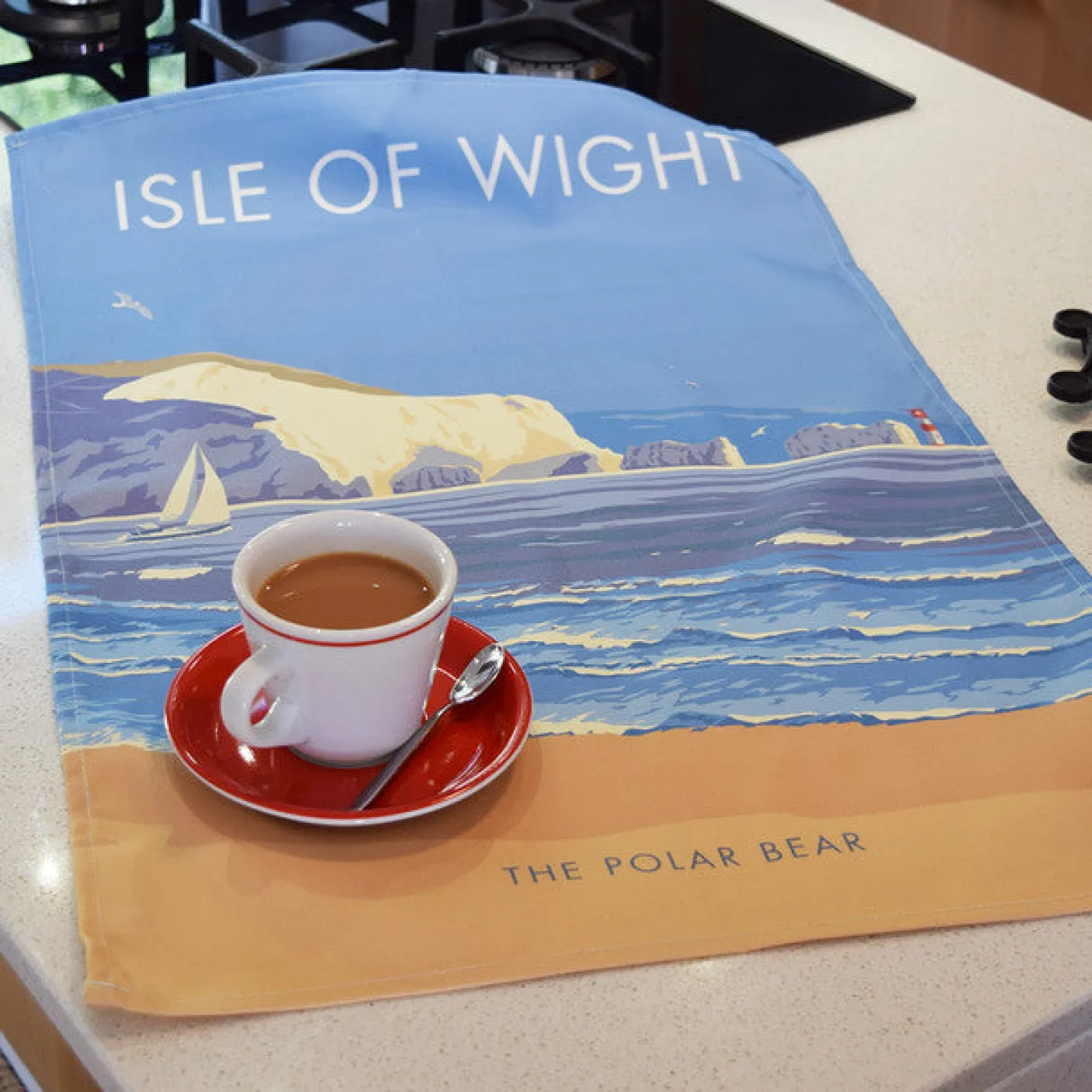 Isle of Wight - The Polar Bear Tea Towel