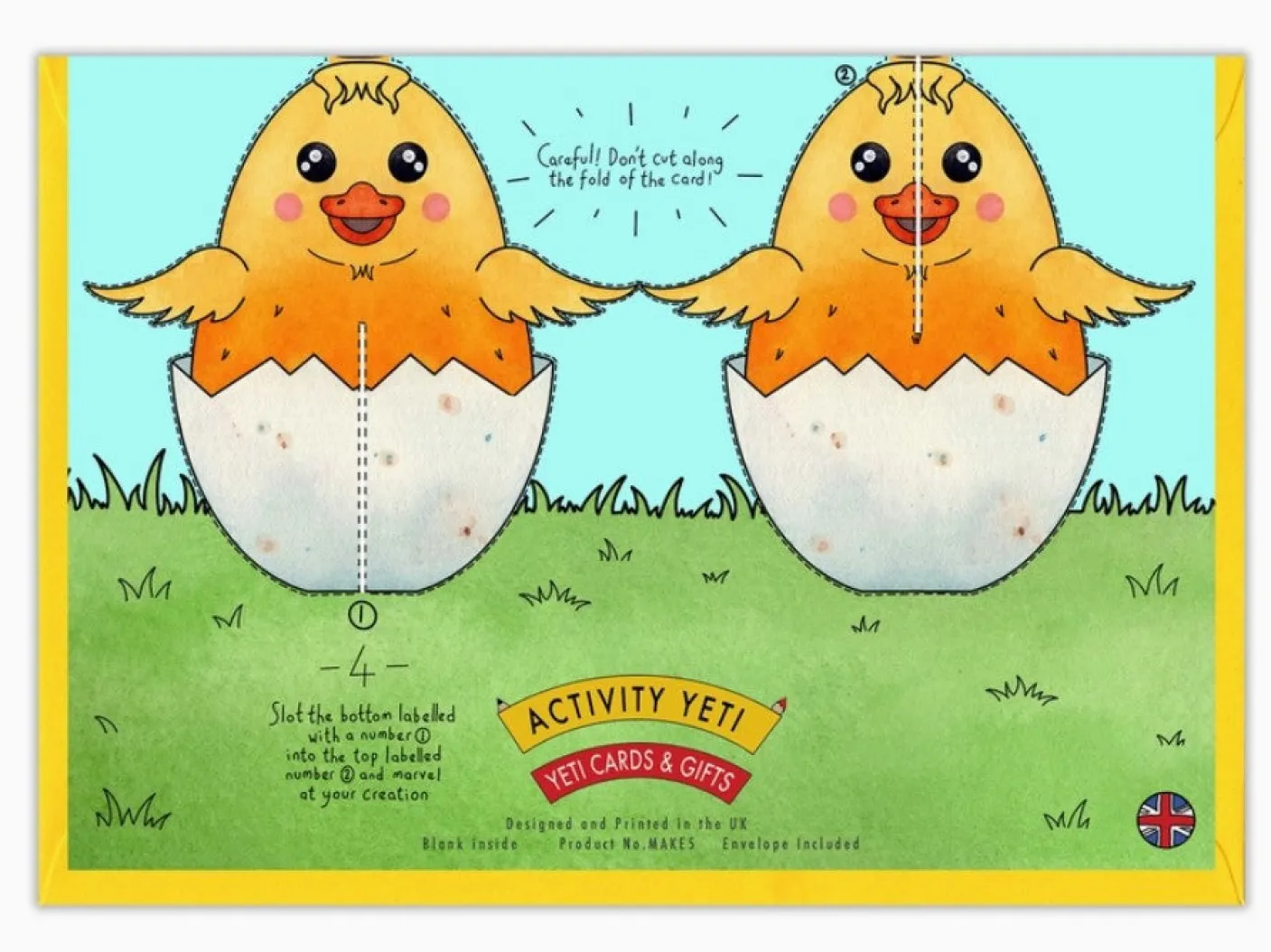 Make Your Own Easter Chick Easter Card
